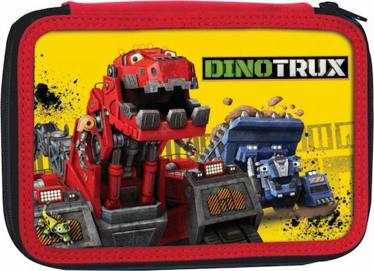 Gim Dinotrux Pencil Case Full with 2 Compartments Multicolored