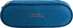 Polo Fabric Blue Pencil Case with 1 Compartment