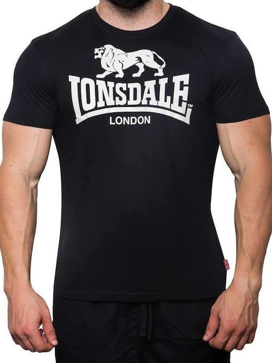 Lonsdale Caol Black T-shirt Μαύρο