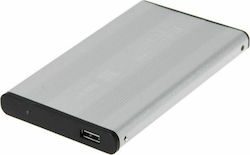 Voltstorm Θήκη για Σκληρό Δίσκο 2.5" SATA III με σύνδεση USB2.0 σε Ασημί χρώμα