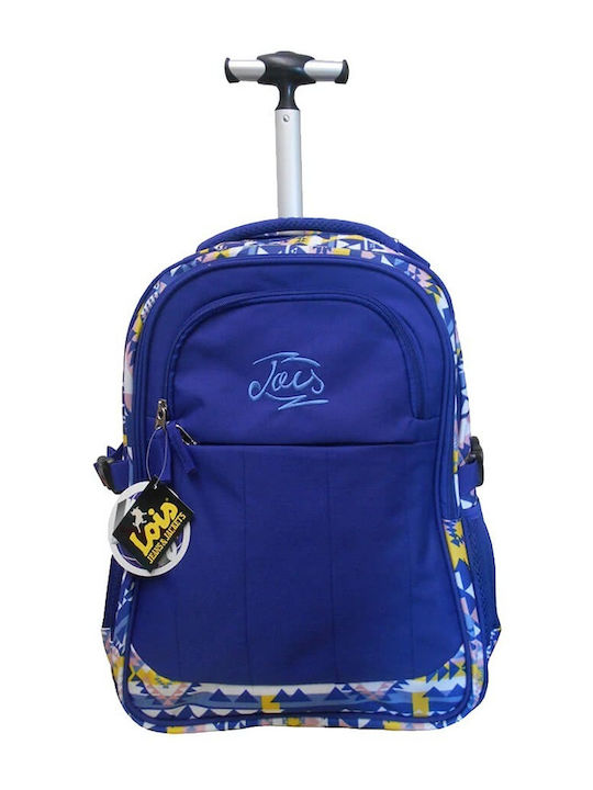 Paxos Lois Ethnic School Bag Trolley Elementary, Elementary in Blue color