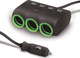 Forever Car Charger 120W 2.4A with Ports: 4xUSB with Cable Embedded Black Color