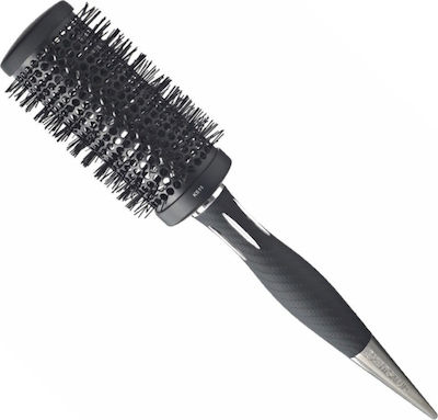 Kent Salon Ceramic Brush Head Βούρτσα Μαλλιών για Ίσιωμα Μαύρη 60mm