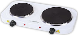 Esperanza Enamel Countertop Double Burner White