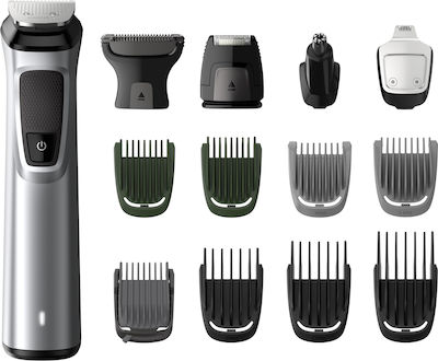 Philips Multigroom Series 7000 Комплект Акумулаторна Машинка за Подстригване Черно/сребърно MG7720/15