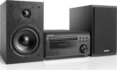 Denon Ηχοσύστημα D-M41BKBKE2 60W με CD / Digitale Medien Player και Bluetooth Schwarz