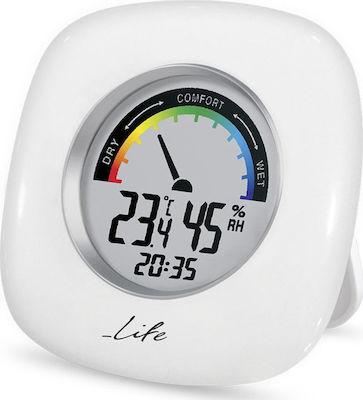 Life iRound Indoor Thermometer & Hygrometer Tabletop