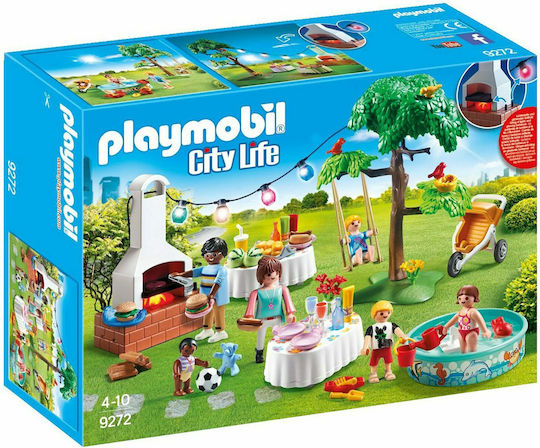 Playmobil Stadtleben Party im Garten BBQ für 4-10 Jahre