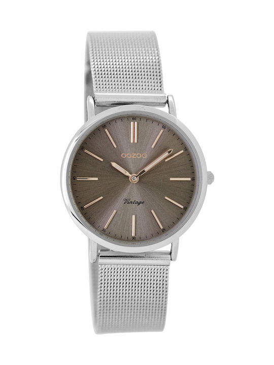 Oozoo Watch with Silver Metal Bracelet C8826