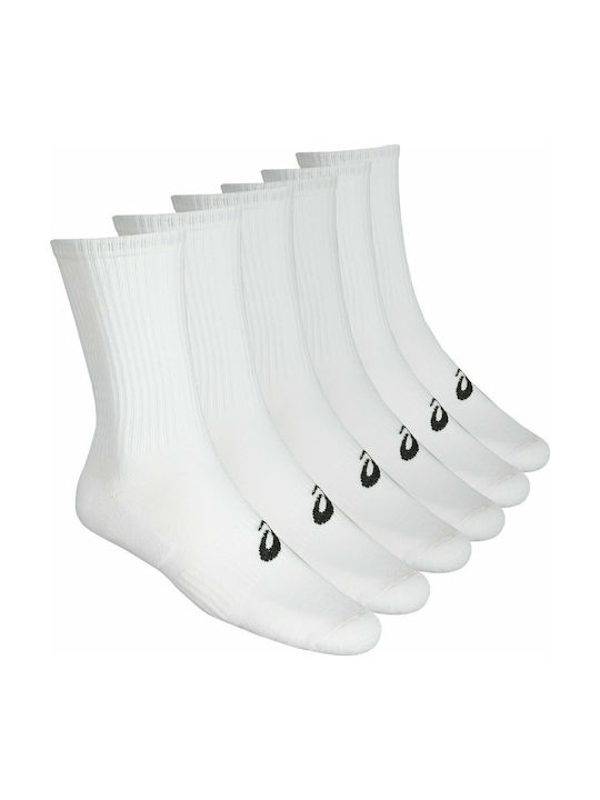 ASICS Αθλητικές Κάλτσες Λευκές 6 Ζεύγη