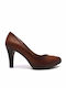 Anatomic Leather Tabac Brown High Heels