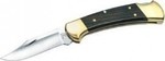 Buck Ranger Us Pocket Knife Black with Blade made of Steel in Sheath