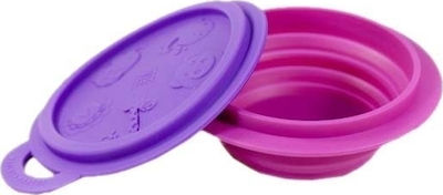 Marcus & Marcus Baby Food Bowl Πτυσσόμενο made of Silicone Purple Fuchsia MNMBB02-WL