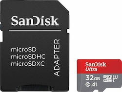 Sandisk Ultra microSDHC 32GB Class 10 U1 A1 UHS-I with Adapter