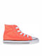 Chuck Taylor All Star All Star Παιδικά Sneakers High Πορτοκαλί