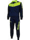 Visa Fluo Tracksuit Glossy with Elastic Navy Blue