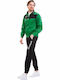 Tuta Visa Football Tracksuit Glossy with Elastic Green