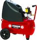 Toros Cu o singură fază Compresor de aer 90dB cu Putere 2hp și Rezervor de aer 24lt 40148