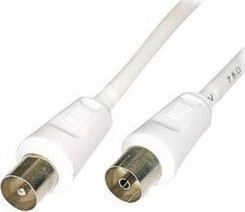 Legrand Antennenkabel Koax-Stecker - Koax-Buchse Weiß 5m