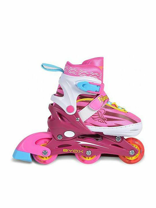 Byox Trina Inline Αυξομειούμενα Rollers Ροζ Παιδικά