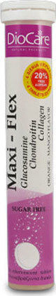 DioCare Maxi-Flex Glucosamine Chondroitin Collagen Joint & Bone Health Supplement 24 eff. tabs Orange