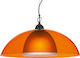 ArkoLight Pendant Light Orange Bell with Socket E27 41x41cm