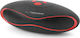 Esperanza Trival Bluetooth Speaker 3W with Radio Black/Red