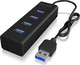 Icy Box USB 3.0 Hub 4 Θυρών με σύνδεση USB-A