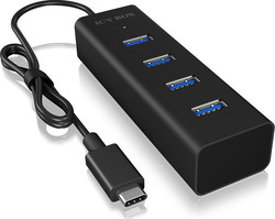 Icy Box USB 3.0 4 Port Hub with USB-C Connection