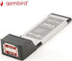 Gembird ExpressCard σε eSATA 2x PCMCIAX-ESATA22