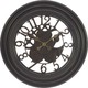 Inart Wall Clock Black 3-20-828-0061