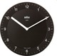 Braun BNC006BKBK Αθόρυβο Ρολόι Τοίχου Μεταλλικό Μαύρο Ø20cm