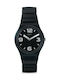 Swatch Blackhot Uhr mit Schwarz Kautschukarmband