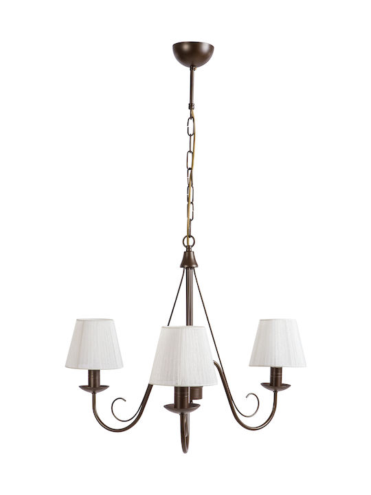 ArkoLight Chandelier Lampshade 3xE14 Brown 1463...