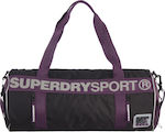 Superdry Adults Fitness Barrel Sac de voiaj Negru din material textil L50xL13xH29cm