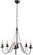 ArkoLight Chandelier Candlestick 5xE14 Brown 1463-2/5