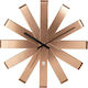 Umbra Ribbon 3D Silent Wall Clock Metallic Copper Ø30cm