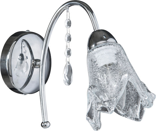 ArkoLight Clasic Lumină de Perete cu Soclu E14 Argintiu 28x20x31cm