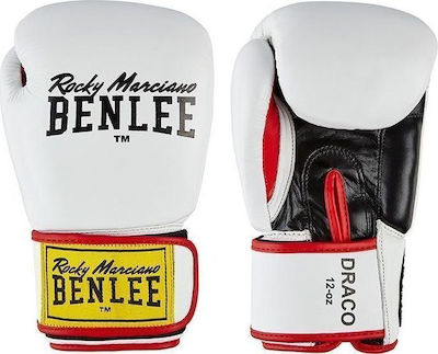 Benlee Draco 199116 Leather Boxing Competition Gloves White