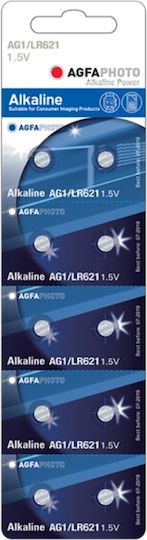 AgfaPhoto AG1/LG621 Batterien Alkalisch für Uhren LR60 1.5V 10Stück