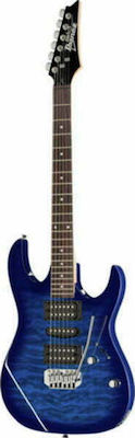 Ibanez GRX70QA Ηλεκτρική Κιθάρα 6 Χορδών με Ταστιέρα Jatoba και Σχήμα ST Style Transparent Blue Burst