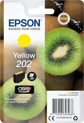 Epson 202 Μελάνι Εκτυπωτή InkJet Κίτρινο (C13T02F44010)