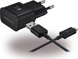 Samsung Charger with USB-A Port and Cable micro USB Blacks (EP-TA20EBE + ECB-DU4EBE Bulk)