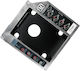 LogiLink Caddy Slot pentru al doilea HDD SATA pentru un CD/DVD/Blue-ray de 12,7 mm înălțime (AD0016)