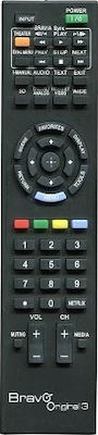 Bravo Compatible Remote Control Original 3 (Συμβατό Sony) for Τηλεοράσεις Sony