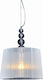 Aca Pendant Light Silver with Socket E27 34cm