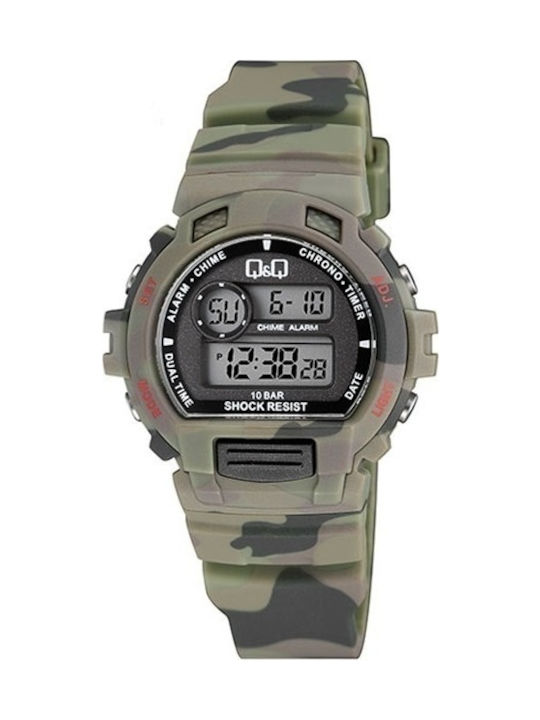 Q&Q Digital Watch Battery with Rubber Strap M15...