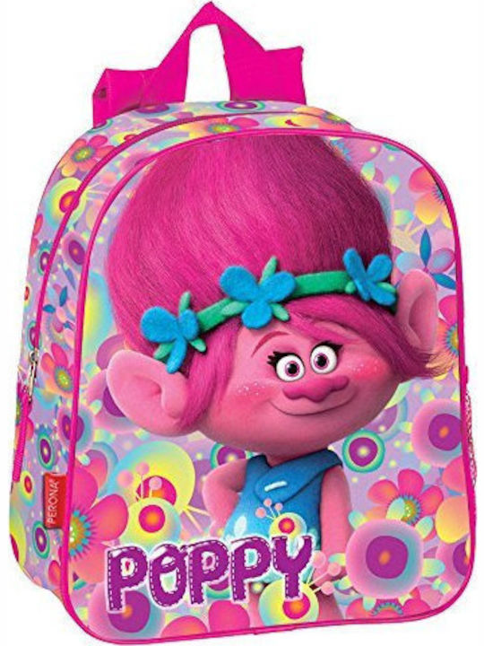 Paxos Trolls Elementary School Backpack Fuchsia