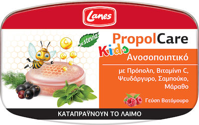 Lanes PropolCare Lozenges for Children for Dry and Productive Cough Gluten-Free Raspberry 54gr