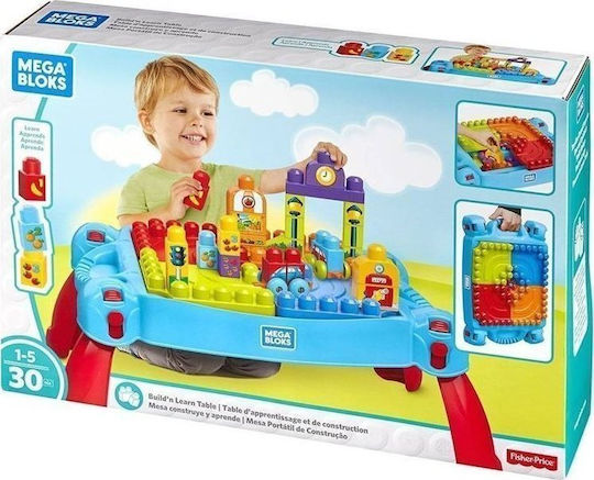 Mega Bloks Blocuri Build 'n Learn Table pentru 1 - 5 Ani 30buc